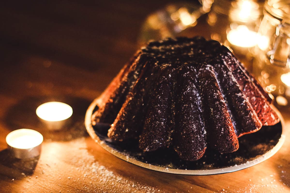 Bundt cake chocolat caramel