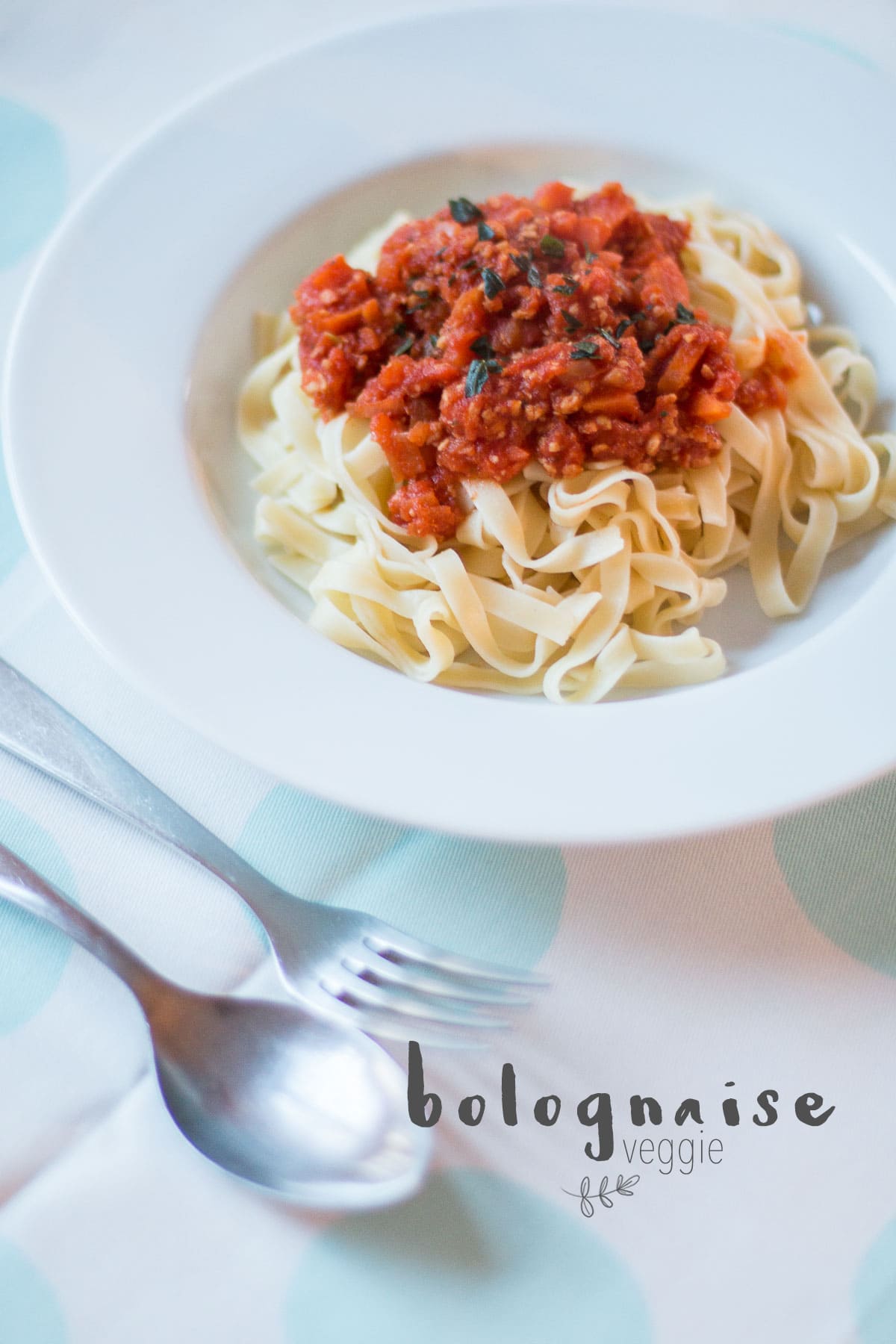 Spaghetti bolognaises végétariennes