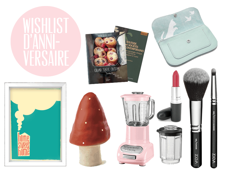 Wishlist d’anniversaire