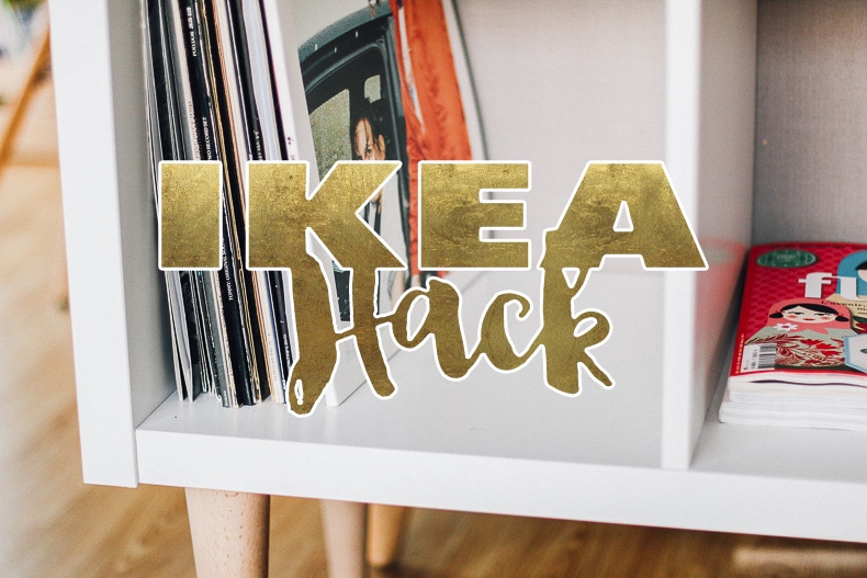 Ikea Hack : une étagère Kallax en joli meuble de rangement