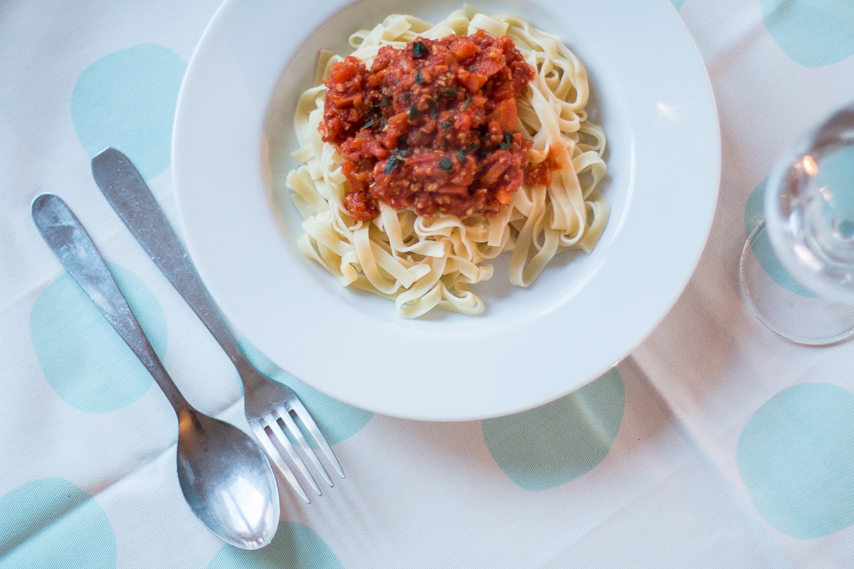 Tagliatelles bolognaise vegan