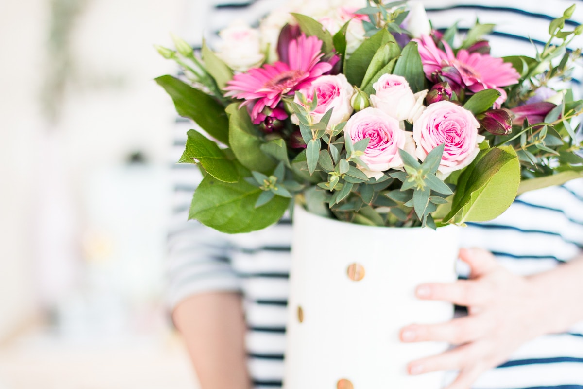 De jolies fleurs et des pensées