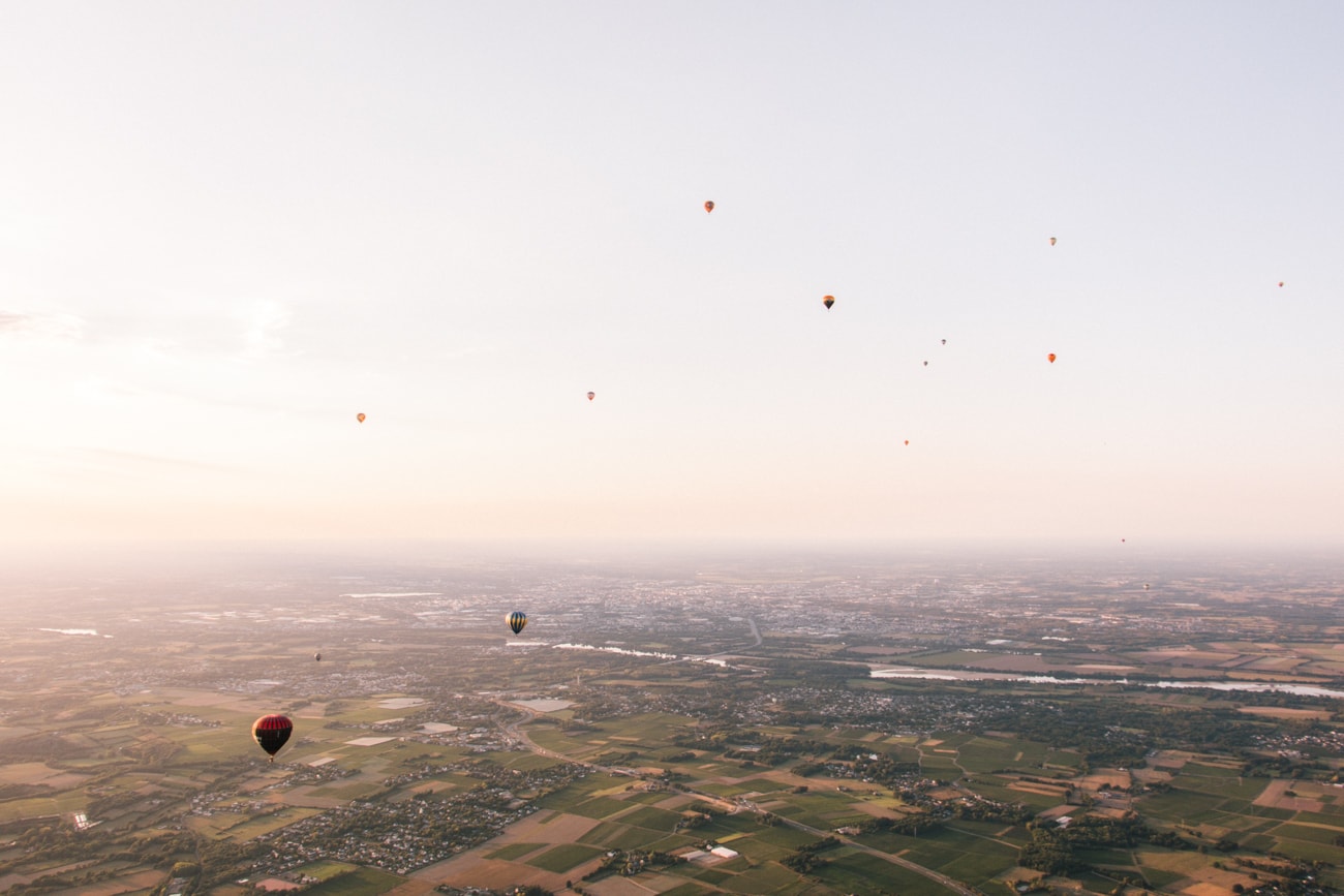 En Montgolfière au dessus de la Loire